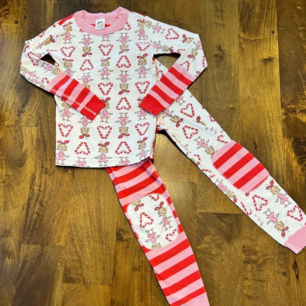 Hanna Andersson Dr. Seuss Grinch Pajama Set Size 6-7